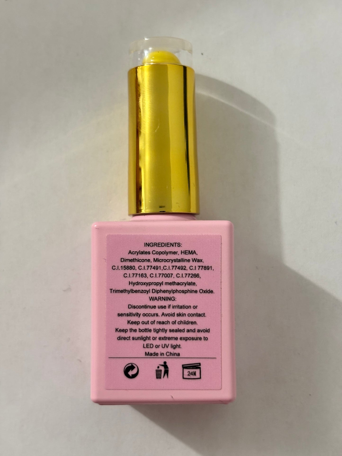 Milky yellow Gel Polish